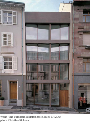 Wohn- und BuNrohaus BaNumleingasse Basel CH 2004 photo: Christian Richters