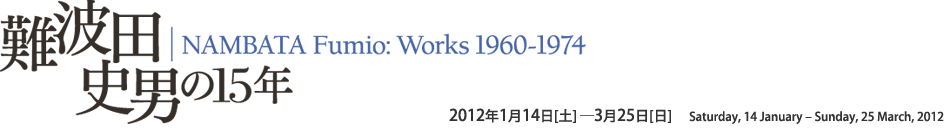 難波田史男の15年