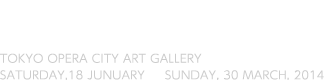 Tokyo Opera City Art Gallery Saturday, 18 January – Sunday, 30 March, 2014